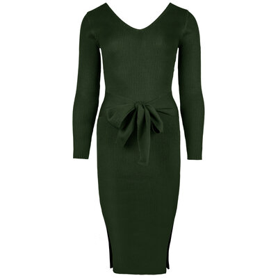 JAIMY Hunter knitwear dress army green