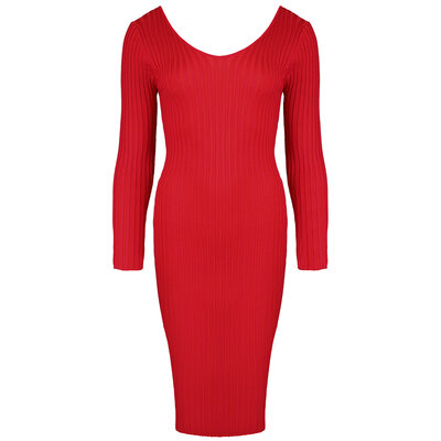 JAIMY Katelyn knitwear dress red