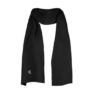 CALVIN KLEIN Archive logo scarf black