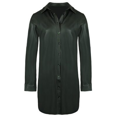 JAIMY Isabela leather blouse green