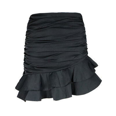 JAIMY Lia ruched skirt black