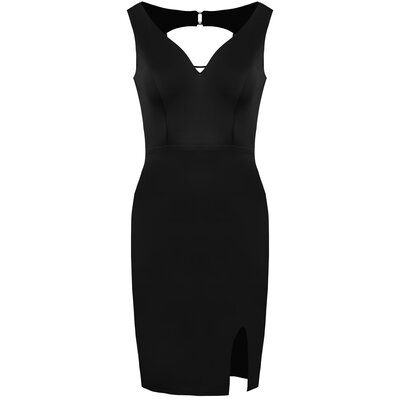 JAIMY Demi beaded open back dress black