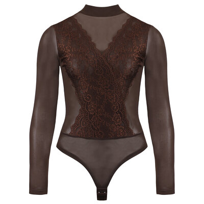 JAIMY Alayna mesh lace body brown