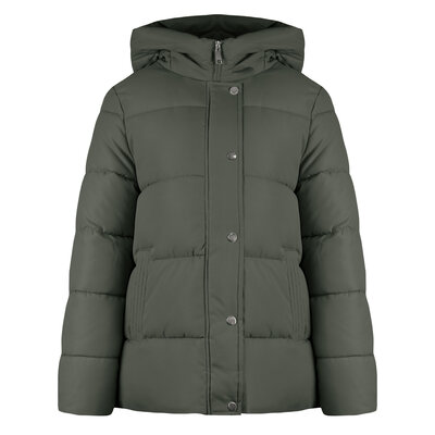 JAIMY Amy short puffer jacket army green