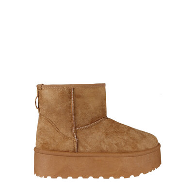 JAIMY Lacey suede boot camel