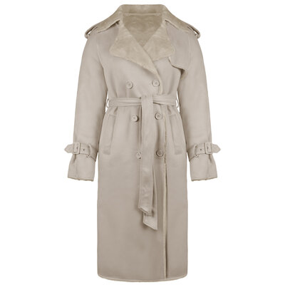 JAIMY Lammy mantel coat creme