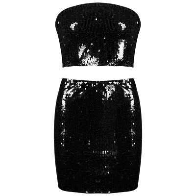 JAIMY Reign sequin set black