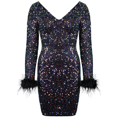 JAIMY Arya sequin dress multi