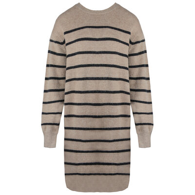 JAIMY Veronica striped sweater dress camel
