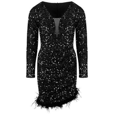 JAIMY Zara sequin dress black