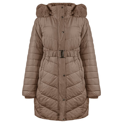 JAIMY Claire belted jacket camel