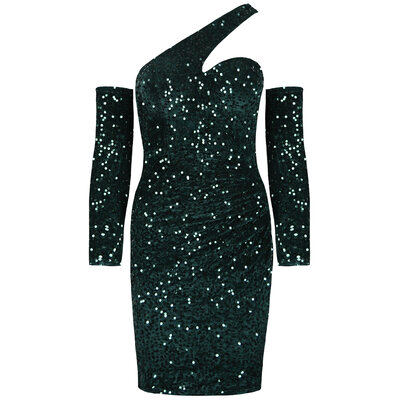 JAIMY Rosalie sequin dress emerald
