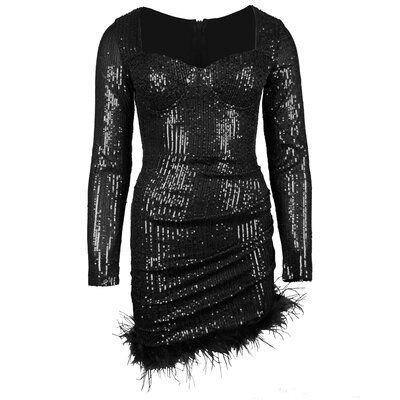 JAIMY Savannah sequin dress black