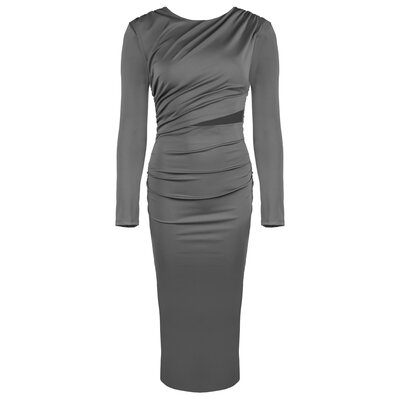 JAIMY Ariella cut out maxi dress grey