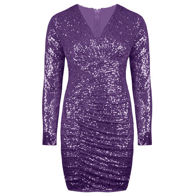 JAIMY Addison sequin dress purple