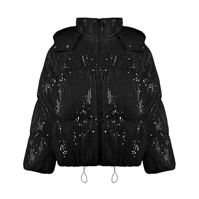 JAIMY Sasha sequin bomber black