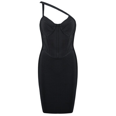 JAIMY Olive bandage dress black