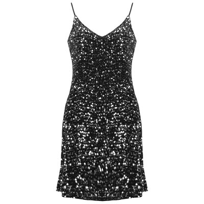 JAIMY Alaia sequin dress silver