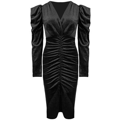 JAIMY Rowan sparkle velvet dress black