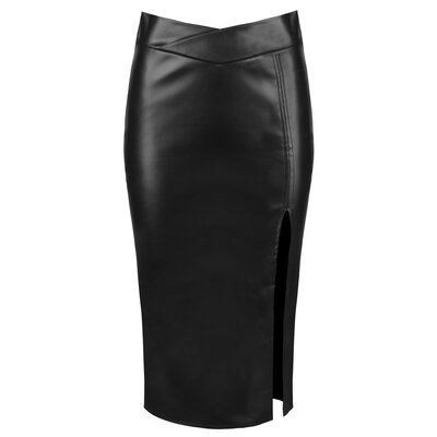 JAIMY Adriana leather skirt black