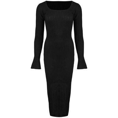 JAIMY Alaya maxi knitwear dress black