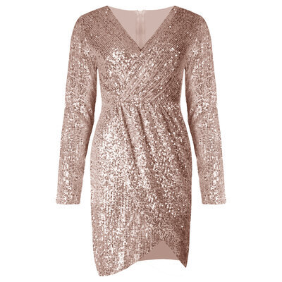 JAIMY Hailey sequin dress rose