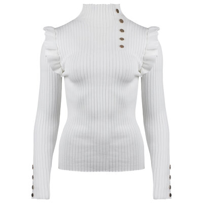 JAIMY Kenzie knitwear top white