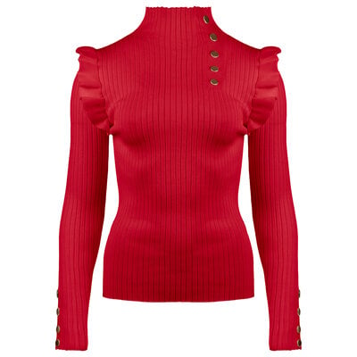 JAIMY Kenzie knitwear top red