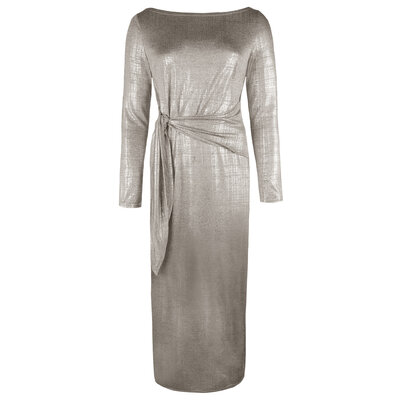 JAIMY Opal metallic maxi dress gold