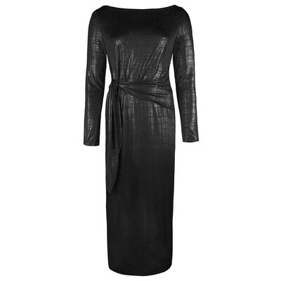 JAIMY Opal metallic maxi dress black