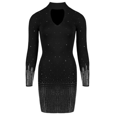 JAIMY Kiana sparkle knitwear dress silver