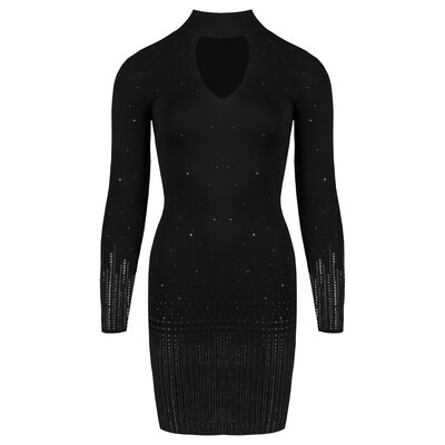 JAIMY Kiana sparkle knitwear dress black