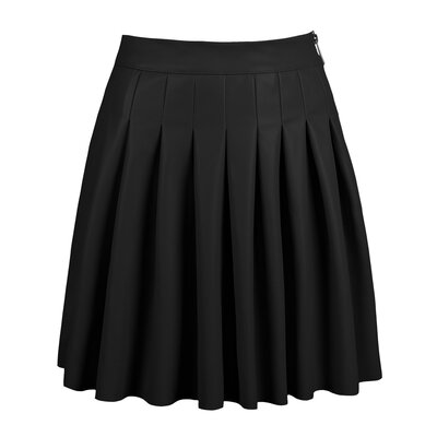 JAIMY Iris leather skirt black