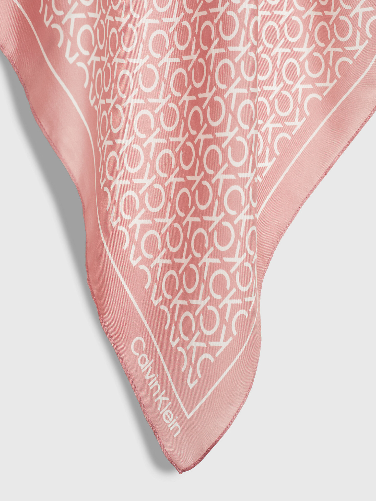 rose CALVIN KLEIN - bandana monogram ash Silk