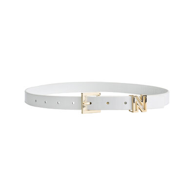 NIKKIE Kedy patent waist belt pearl/bronze tin