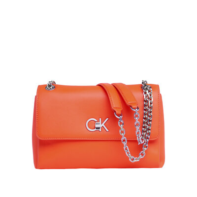 CALVIN KLEIN Re-lock convertible bag flame