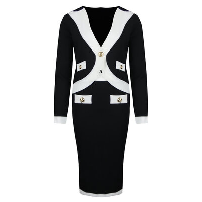 JAIMY Adele 2-piece knitwear set black