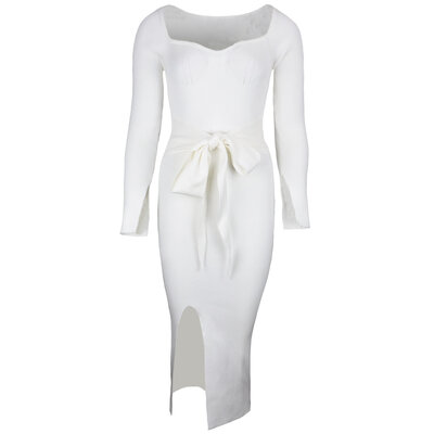 JAIMY Kendall knitwear dress white