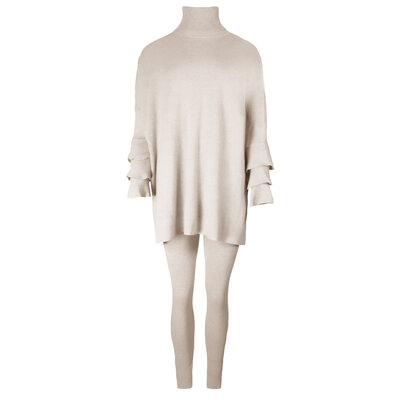 JAIMY Bente 2-piece lounge wear set creme