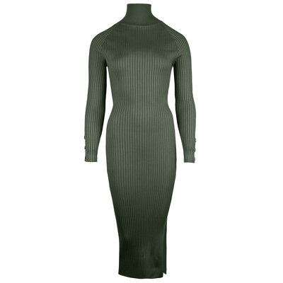 JAIMY Open back dress dark green