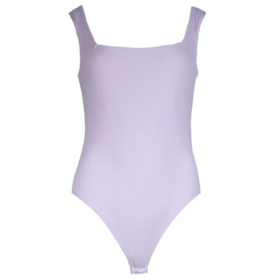 JAIMY Square neck ribbed body lilac