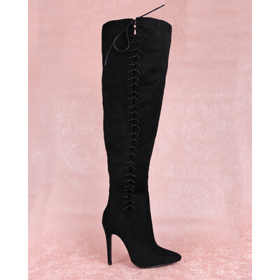 JAIMY Emily lace up overknee boots