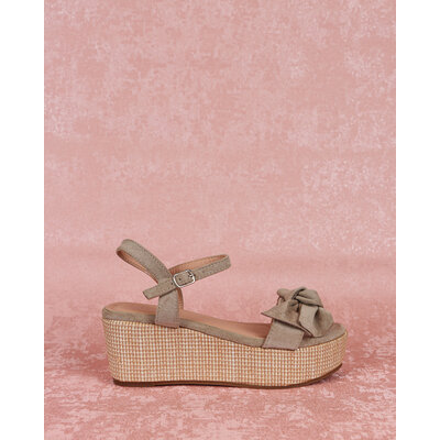 JAIMY Bow detail sandal beige