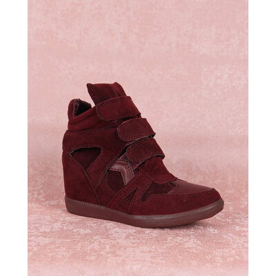 JAIMY Sneaker wedges wine red