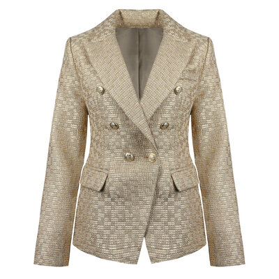 JAIMY Vienna tweed blazer beige