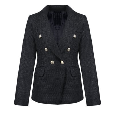 JAIMY Lara tweed blazer black