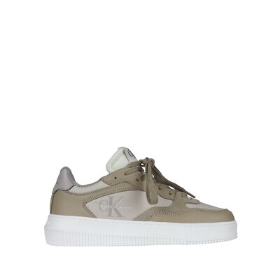 CALVIN KLEIN Chunky cupsole sneaker eggshell/travertine/creamy white