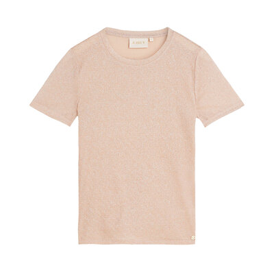 JOSH V Neomay fitted top peach glitter