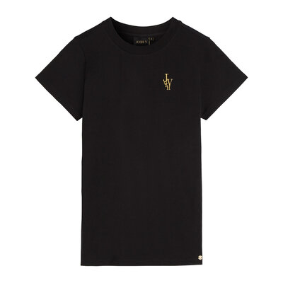 JOSH V Zoe embroidery t-shirt black