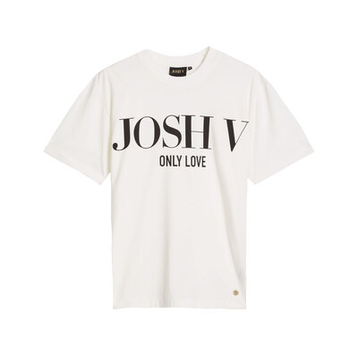 JOSH V Teddy only love t-shirt off white